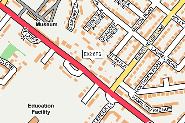 EX2 6FS map - OS OpenMap – Local (Ordnance Survey)