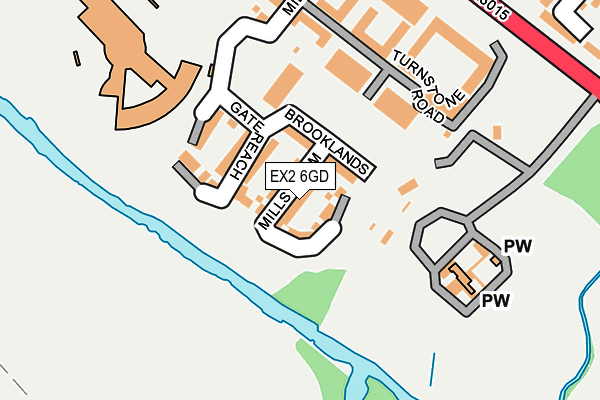 EX2 6GD map - OS OpenMap – Local (Ordnance Survey)