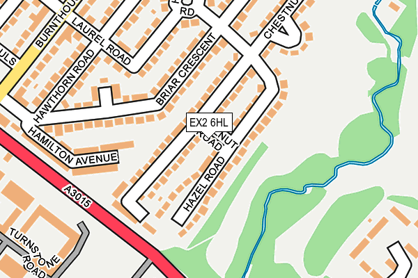 EX2 6HL map - OS OpenMap – Local (Ordnance Survey)