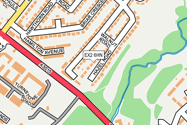 EX2 6HN map - OS OpenMap – Local (Ordnance Survey)