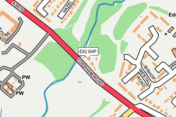 EX2 6HP map - OS OpenMap – Local (Ordnance Survey)