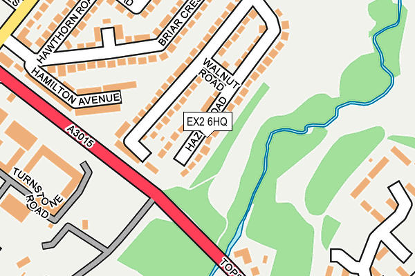 EX2 6HQ map - OS OpenMap – Local (Ordnance Survey)