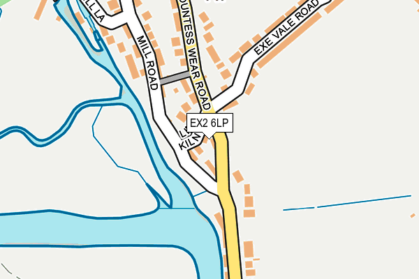 EX2 6LP map - OS OpenMap – Local (Ordnance Survey)