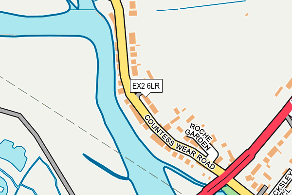 EX2 6LR map - OS OpenMap – Local (Ordnance Survey)
