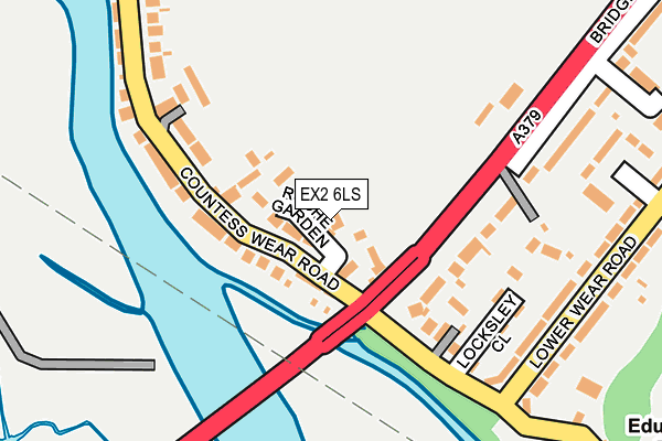 EX2 6LS map - OS OpenMap – Local (Ordnance Survey)