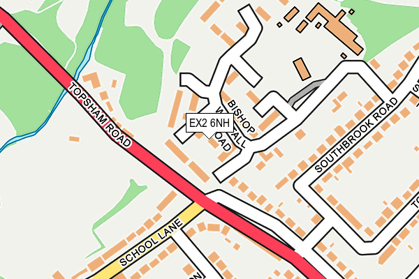 EX2 6NH map - OS OpenMap – Local (Ordnance Survey)