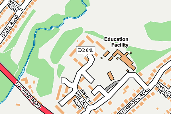 EX2 6NL map - OS OpenMap – Local (Ordnance Survey)