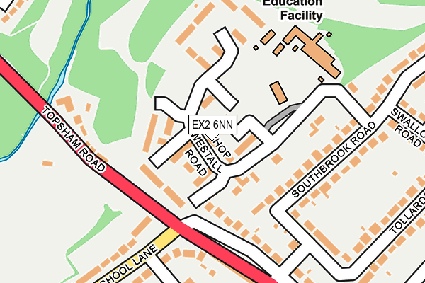 EX2 6NN map - OS OpenMap – Local (Ordnance Survey)