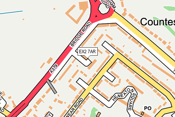 EX2 7AR map - OS OpenMap – Local (Ordnance Survey)