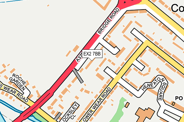 EX2 7BB map - OS OpenMap – Local (Ordnance Survey)