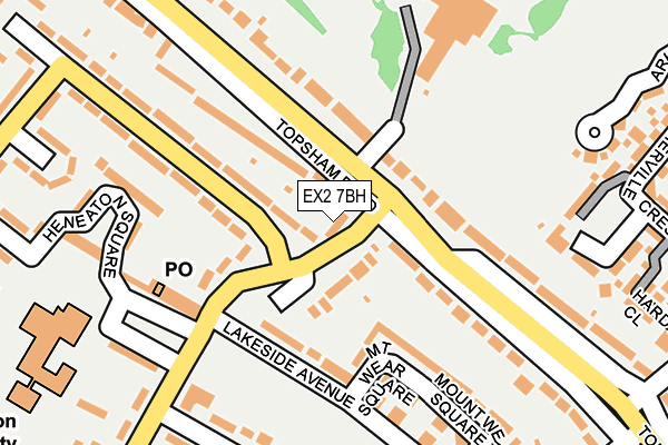 EX2 7BH map - OS OpenMap – Local (Ordnance Survey)