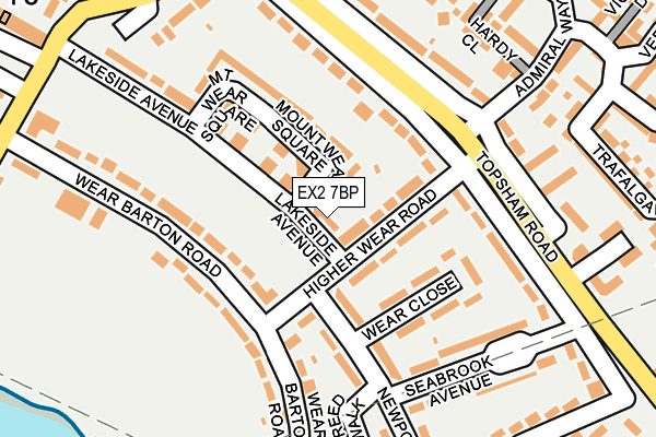 EX2 7BP map - OS OpenMap – Local (Ordnance Survey)