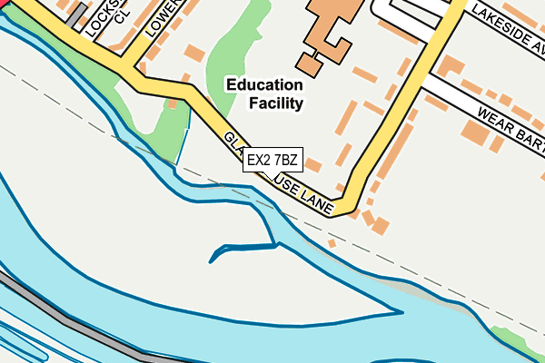 EX2 7BZ map - OS OpenMap – Local (Ordnance Survey)