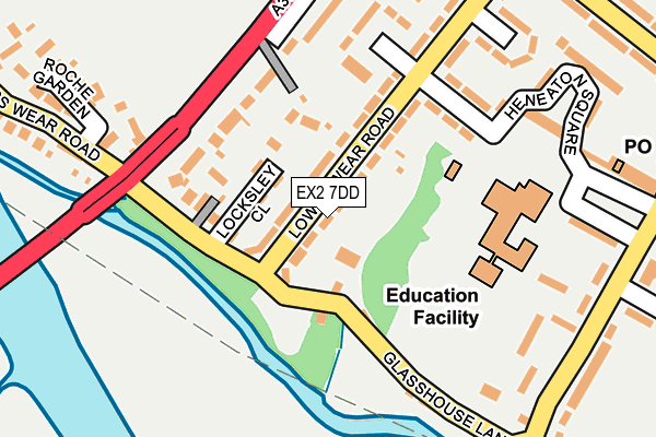 EX2 7DD map - OS OpenMap – Local (Ordnance Survey)