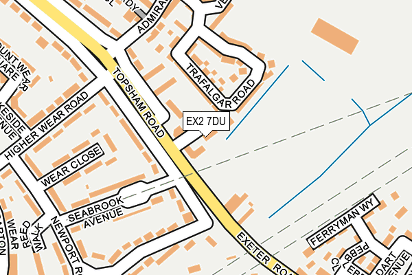 EX2 7DU map - OS OpenMap – Local (Ordnance Survey)