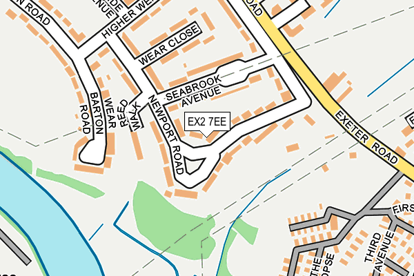 EX2 7EE map - OS OpenMap – Local (Ordnance Survey)