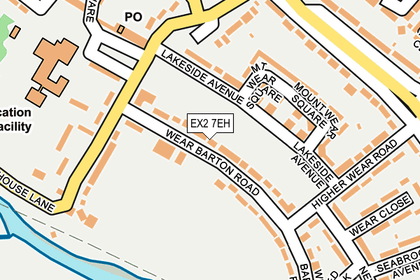 EX2 7EH map - OS OpenMap – Local (Ordnance Survey)