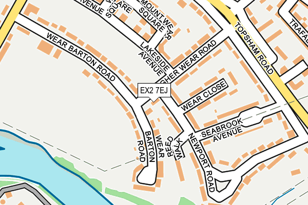 EX2 7EJ map - OS OpenMap – Local (Ordnance Survey)