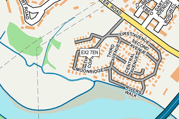 EX2 7EN map - OS OpenMap – Local (Ordnance Survey)