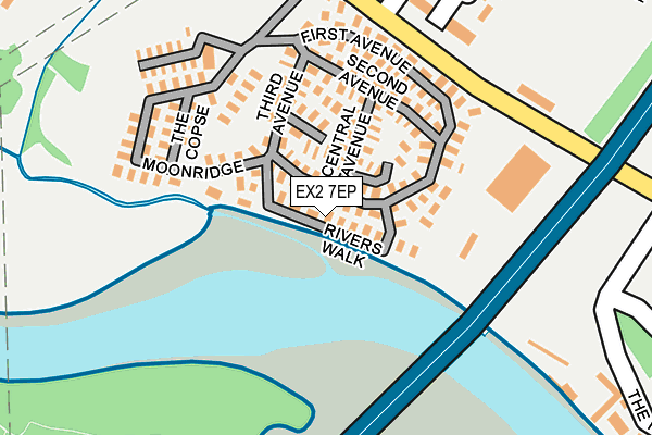 EX2 7EP map - OS OpenMap – Local (Ordnance Survey)