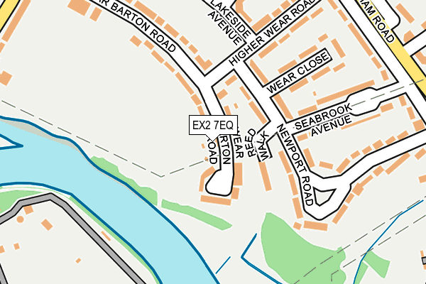 EX2 7EQ map - OS OpenMap – Local (Ordnance Survey)