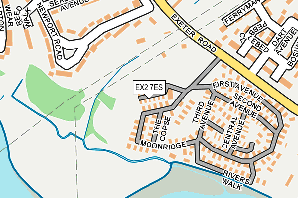 EX2 7ES map - OS OpenMap – Local (Ordnance Survey)