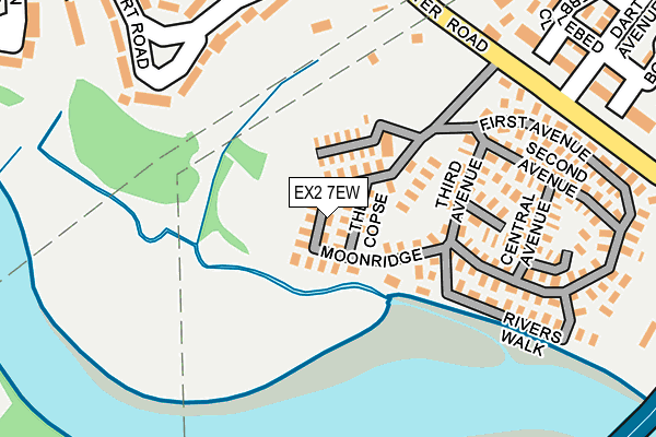 EX2 7EW map - OS OpenMap – Local (Ordnance Survey)