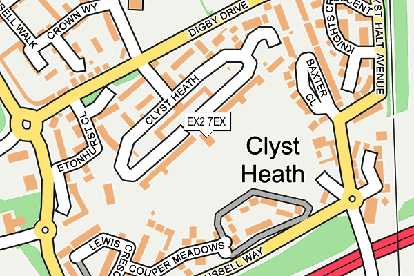 EX2 7EX map - OS OpenMap – Local (Ordnance Survey)