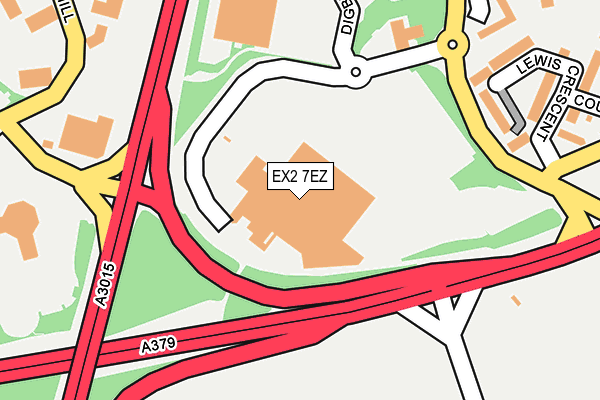 EX2 7EZ map - OS OpenMap – Local (Ordnance Survey)