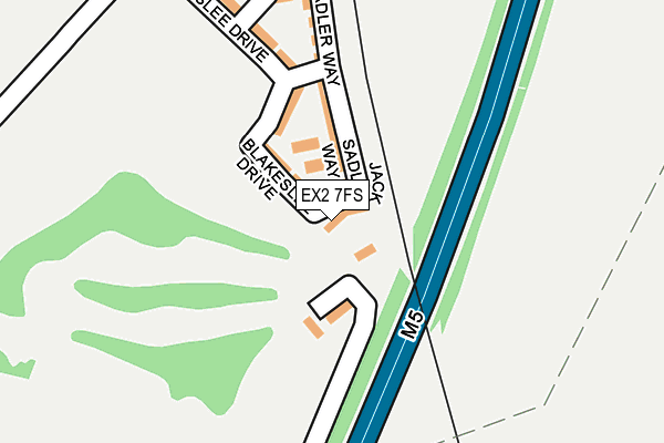 EX2 7FS map - OS OpenMap – Local (Ordnance Survey)