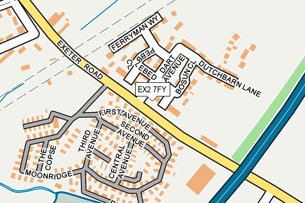 EX2 7FY map - OS OpenMap – Local (Ordnance Survey)