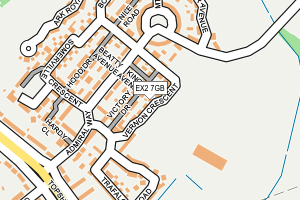 EX2 7GB map - OS OpenMap – Local (Ordnance Survey)