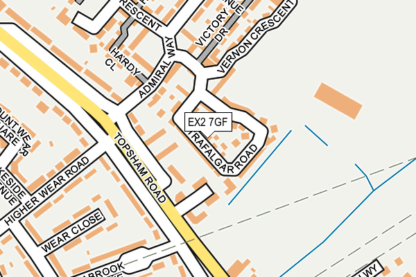 EX2 7GF map - OS OpenMap – Local (Ordnance Survey)