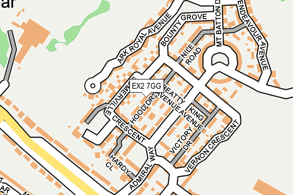 EX2 7GG map - OS OpenMap – Local (Ordnance Survey)