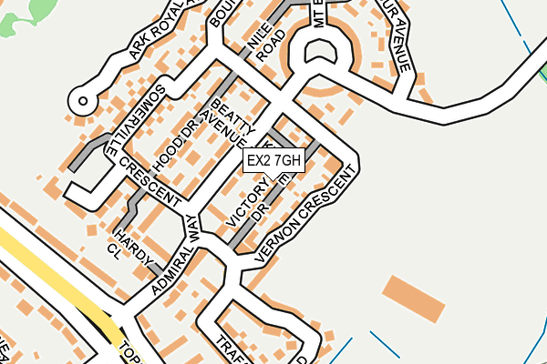 EX2 7GH map - OS OpenMap – Local (Ordnance Survey)