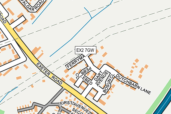 EX2 7GW map - OS OpenMap – Local (Ordnance Survey)