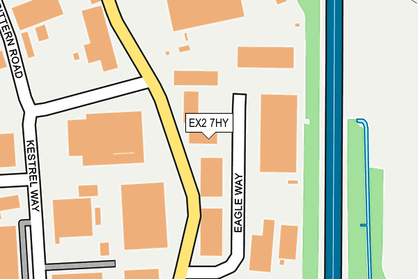 EX2 7HY map - OS OpenMap – Local (Ordnance Survey)