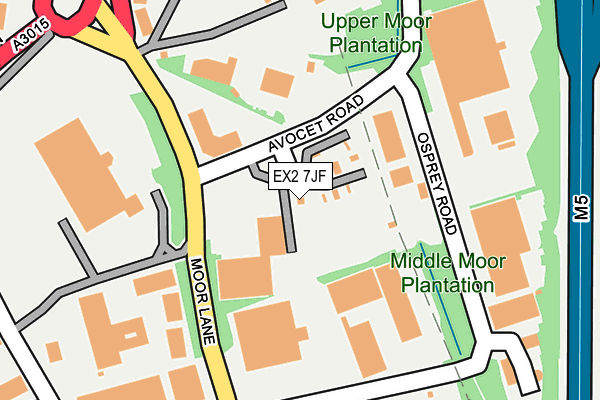 EX2 7JF map - OS OpenMap – Local (Ordnance Survey)