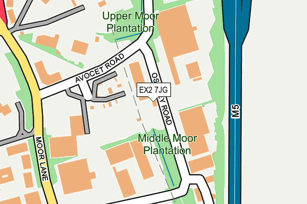 EX2 7JG map - OS OpenMap – Local (Ordnance Survey)