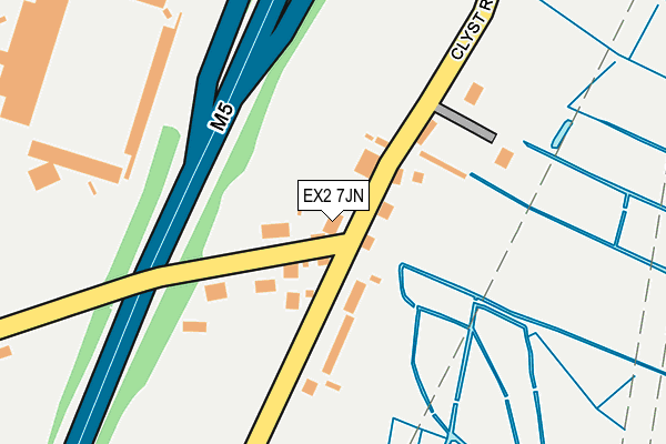 EX2 7JN map - OS OpenMap – Local (Ordnance Survey)