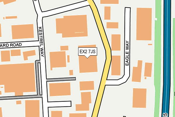 EX2 7JS map - OS OpenMap – Local (Ordnance Survey)