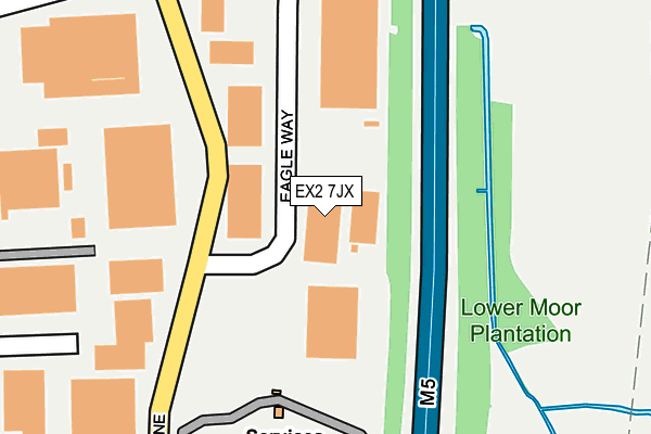EX2 7JX map - OS OpenMap – Local (Ordnance Survey)