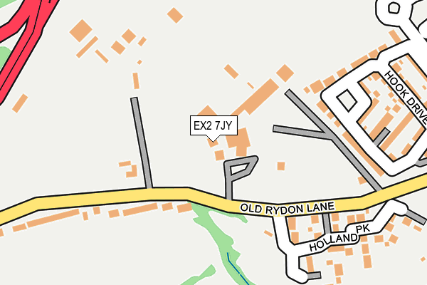 EX2 7JY map - OS OpenMap – Local (Ordnance Survey)