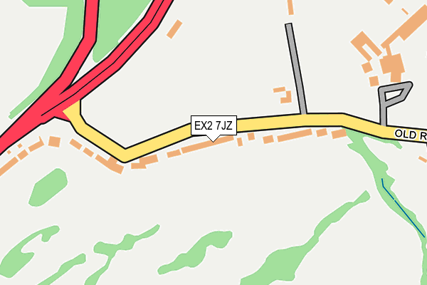 EX2 7JZ map - OS OpenMap – Local (Ordnance Survey)