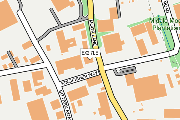 EX2 7LE map - OS OpenMap – Local (Ordnance Survey)