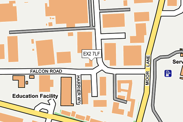 EX2 7LF map - OS OpenMap – Local (Ordnance Survey)