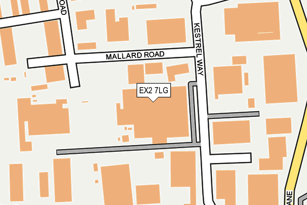 EX2 7LG map - OS OpenMap – Local (Ordnance Survey)