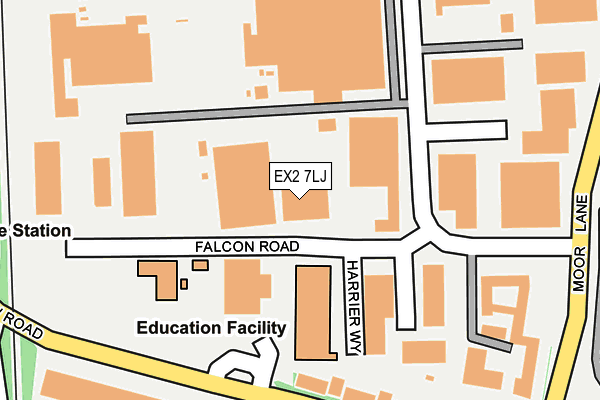 EX2 7LJ map - OS OpenMap – Local (Ordnance Survey)