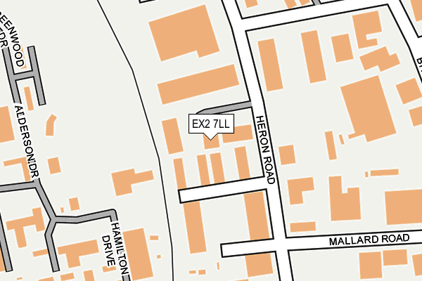 EX2 7LL map - OS OpenMap – Local (Ordnance Survey)