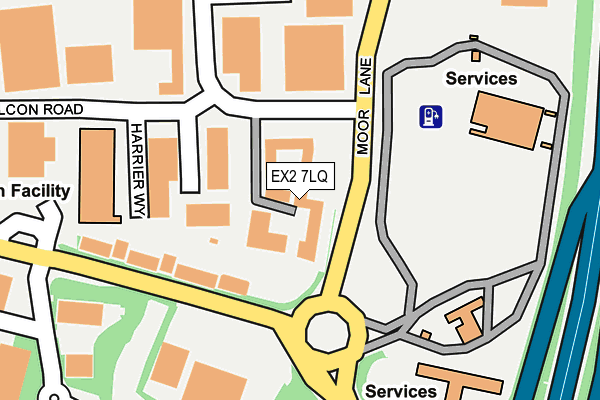 EX2 7LQ map - OS OpenMap – Local (Ordnance Survey)